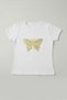 Girl's Yellow Butterfly Patterned T-Shirt April 23 October 29 Show T-Shirt - 2