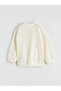 Ecru Printed Baby Girl Sweatshirt and Leggings (S6) - 5