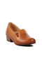 Tan Genuine Leather Women's Classic Shoes - 3