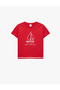 Printed Short Sleeve Crew Neck Cotton T-Shirt - 3