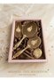 Missayza Special Collection - 4 Piece Pearl Detailed Gift and Dowry Mirror Set - 3