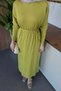 Mercerized Stone Dress Oil Green - 3
