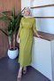 Mercerized Stone Dress Oil Green