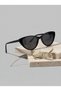 Carat Cat Eye Black 46 Ekartman Small Cat Eye Glasses Popular Sunglasses - 4