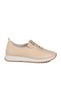 Beige Rubber Laced Women's Casual Shoes