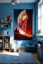 Mars Themed Gamer Room Wall Covering – Anime & Fantasy Design, Setup Decor, Large Size - 3