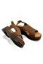 Luxury Padded Sole with Orthopedic Double Straps and Asymmetrical Cutting Detail Sandals - 4