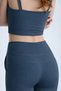 Women's Anthracite High Waist Robal Double Pocketed Flared Sports Leggings Bootcut - 2