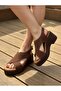 Luxury Padded Sole with Orthopedic Double Straps and Asymmetrical Cutting Detail Sandals
