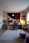 Lonely in the Moonlight Anime Wall Covering – Large Size Tapestry Room Decor High-Definition Print - 3