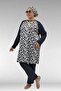 1742 Plus Size Uzunkol Hijab Swimsuit Set - Leaf Pattern Ecru - 5