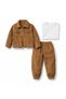 Boy's Velvet Jacketed 3-Piece Set (Jacket + T-Shirt + Pants) 1-12 Years Old I Holiday Set - 5