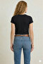 Women's Slim Fit Cotton Round Neck Body-Fitting Basic T-Shirt - 3