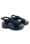 Luxury Padded Sole with Orthopedic Double Straps and Asymmetrical Cutting Detail Sandals - 2