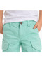Boy's Mint Green Cargo Pocket Detail Canvas Shorts - 7