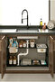 Expandable Shelf with 2 Plastic Baskets Adjustable Kitchen Organizer Bathroom Organizer - 7