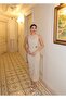 Long Dress with Double Fabric Accessories - 5