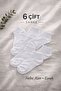 6-Piece Unisex Booties White Socks Economical (Cotton) - 2