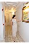 Long Dress with Double Fabric Accessories - 4