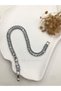 316L Steel Square Zircon Stone Tennis Waterway Bracelet Women's Tarnish Resistant Water-Resistant Silver 18+2 - 3