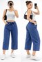 Women's Oversized Trend Wide Leg Jeans (Denim) Shorts - the Trend of the Summer