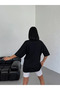 Women's Printed T-Shirt Short Sleeve Crew Neck Ovarsize Comfortable Fit Casual T-Shirt - Black - 2