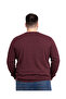 Men's Large Size Burgundy V-Neck Knit Sweater 3Xl-4Xl-5Xl-6Xl - 3