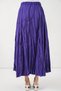 Women's Long Crinkled Skirt 8042 - Purple - 7