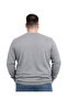 Men's Large Size Gray V-Neck Knit Sweater 3Xl-4Xl-5Xl-6Xl - 3