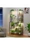 Multi-Layer Wrought Iron Plant Stand with Wheels – Flower Rack Shelf for Living Room & Balcony - 2