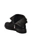 Black Suede Zippered Women's Heeled Boots with Fleece Inside - 4