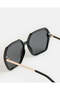 Women Black Geometric Sunglasses - 3