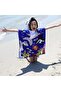 Kids Hooded towel Multicolor | Multi-designs Blue Shark - 2