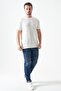Men's Ecru Crew Neck Origami Bear Ba Printed O Modal Sweatshirt - 5