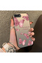 iPhone 7 Plus/8 Plus Compatible Hard Acrylic Back Silicone Edge Lens Protection Butterfly Case - 2