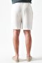 Men's Ecru Baggy Double Leg Muslin Shorts - 8