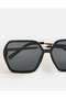 Women Black Geometric Sunglasses - 4