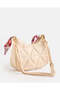 Women’s Quilted Shoulder Crossbody Bag – Beige - 3