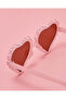 Girls Heart Shaped Sunglasses With Character Embellished Case - 4