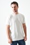 Men's Ecru Crew Neck Origami Bear Ba Printed O Modal Sweatshirt - 2