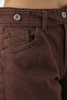 Women's High Waist Jeans 30081 - Brown - 6