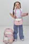 Girl's 3-Piece School Bag Set with Beige Teddy Bear - Backpack, Lunch Bag, and Pencil Case for Primary School and Kindergarten - 3