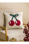Esvab • Modern & Distinctive Cherry Embroidery Cushion Cover 45X45 cm