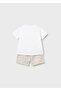 Newborn Baby Boy Combed Cotton Shorts Set 2-Piece Blue - 4