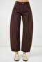 Women's High Waist Jeans 30081 - Brown - 2