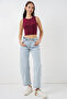 Women's High Waist Jeans 30081 - Ice Blue - 3
