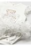 Newborn Baby Girl Fancy Jumpsuit and Headband Cream - 4