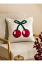 Esvab • Modern & Distinctive Cherry Embroidery Cushion Cover 45X45 cm - 2