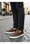 Tan Belted Laceless Lightweight High White Sole Style Men's Shoes Tge230730 - 2
