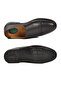 Black Genuine Leather Laceless Gel Sole Men's Classic Shoes - 5